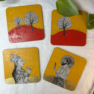 Coaster 36_ In the Garden_Set of 4