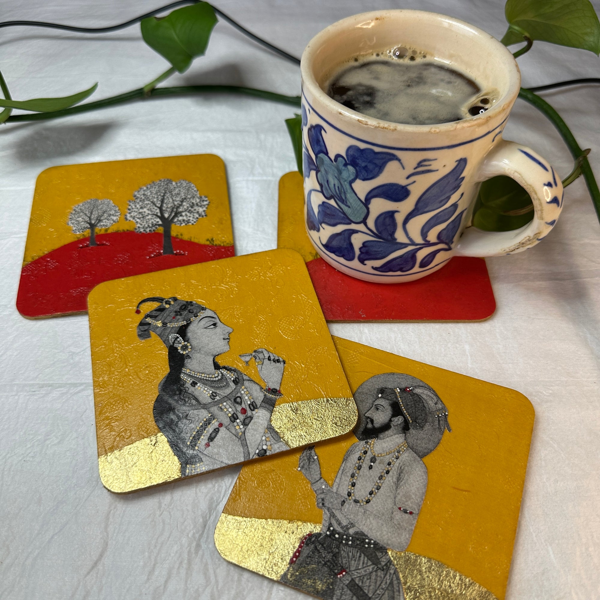 Coaster 36_ In the Garden_Set of 4