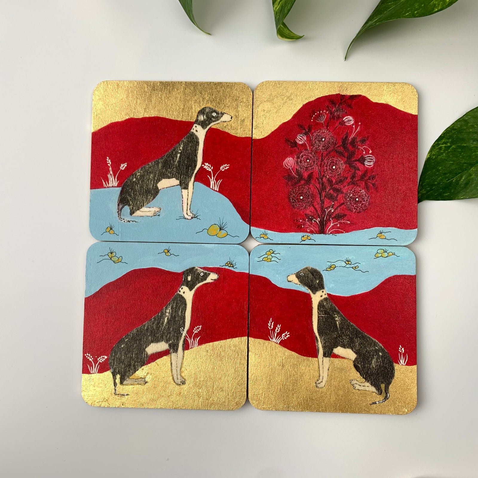 Coaster 03_Best Friends_Set of 4 Coasters