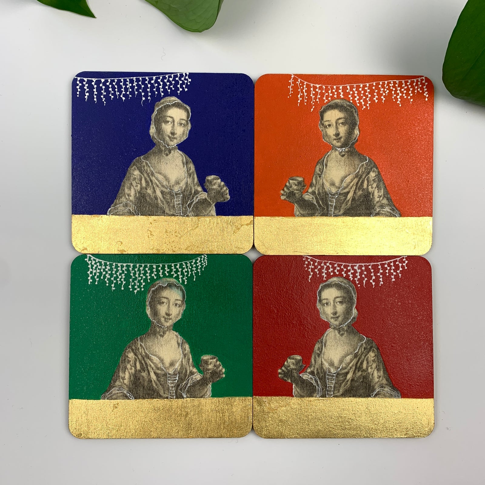 Coaster 23_ Ladies Tea Party II_Set of 4 Coasters