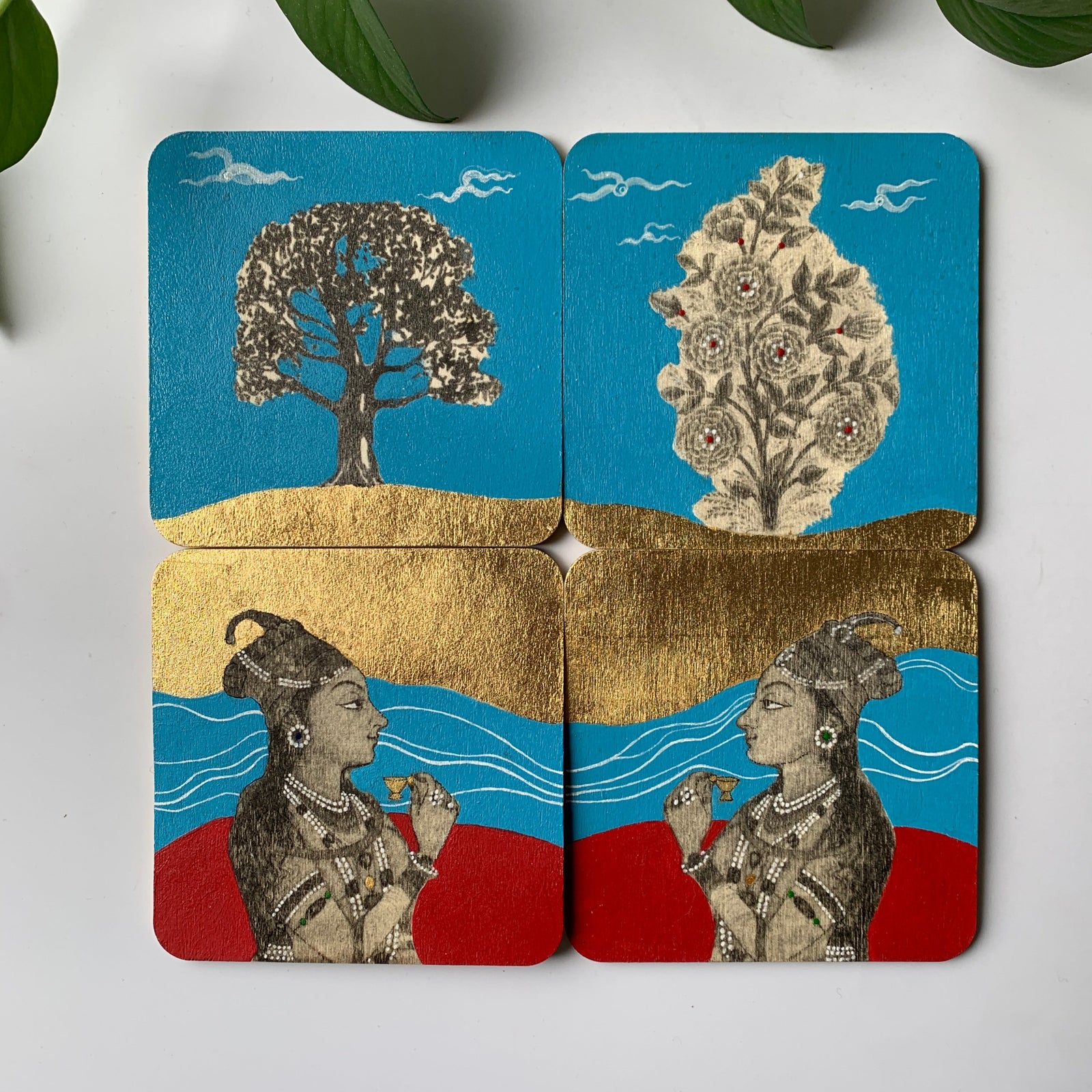 Coaster 26_Lets Gossip Over Tea II_Set of 4 Coasters