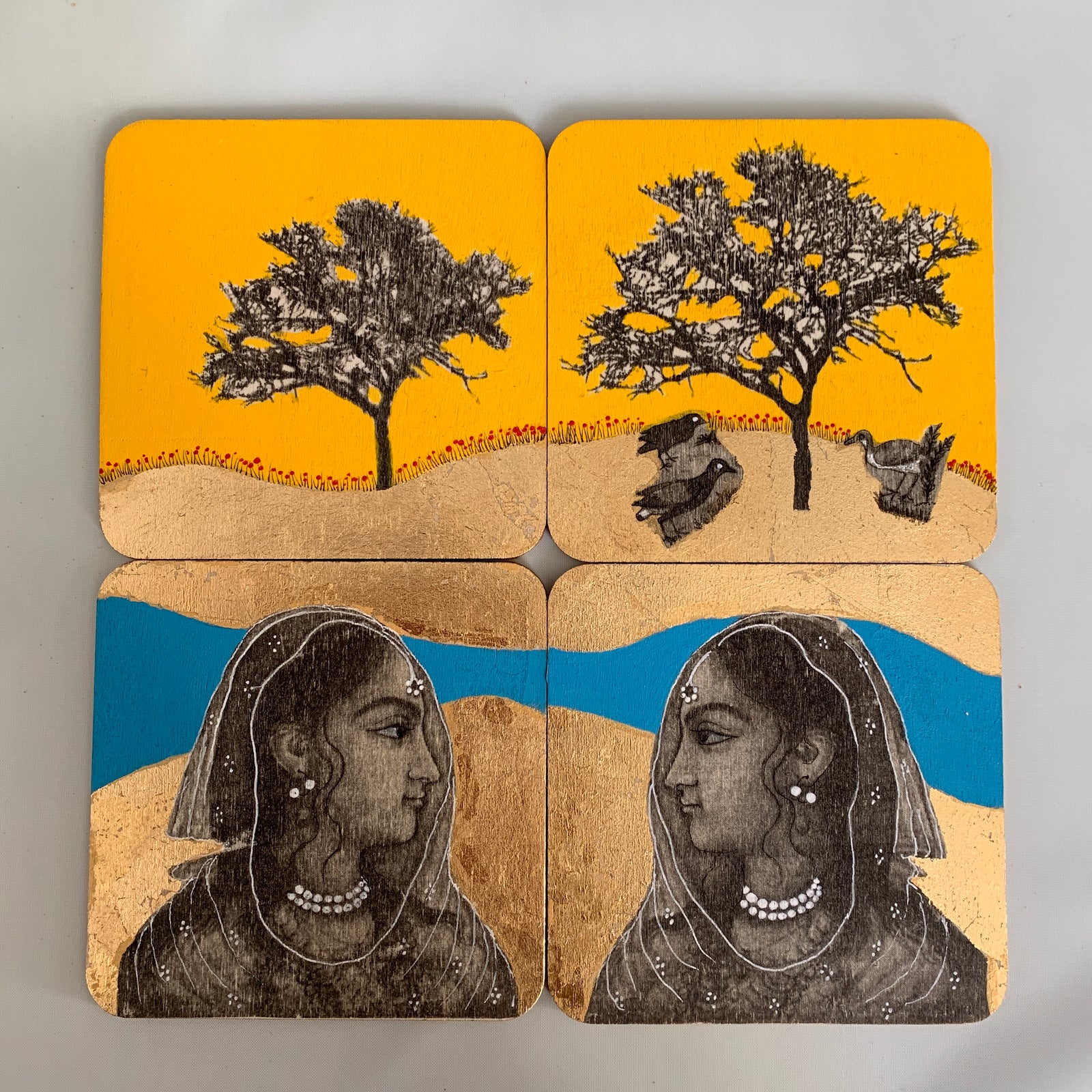 Coaster 33_ The Gaze_Set of 4 Coasters